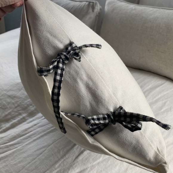 Rae Dunn feather pillow bed accent - Picture 3 of 9